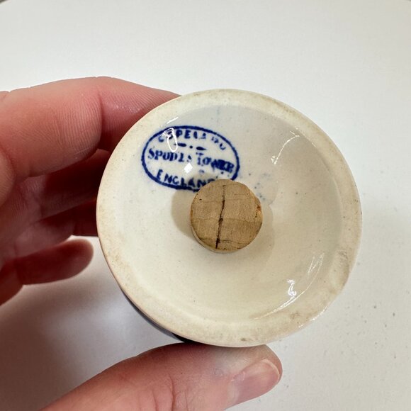 VTG Copeland Spode's Tower Blue/White Salt & Pepper Shakers Set 2.75" x 1.75" ea - Picture 6 of 12